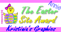 The Easter Site Award by Kristinia's Graphics