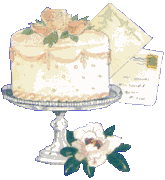 Decorated Cake on a Crysal Pedestal