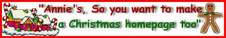 Annie's "So you want to make a Christmas Page too" Page