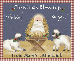Click here to visit Mary's site called Mary's Little Lamb Graphics